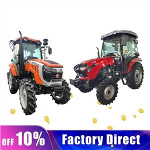 China Fábrica 4wd Rueda 20hp 30hp 40hp 50hp 60hp 70hp 80hp 90hp 100hp 120hp 140hp 180hp Tractor agrícola con partes opcionales