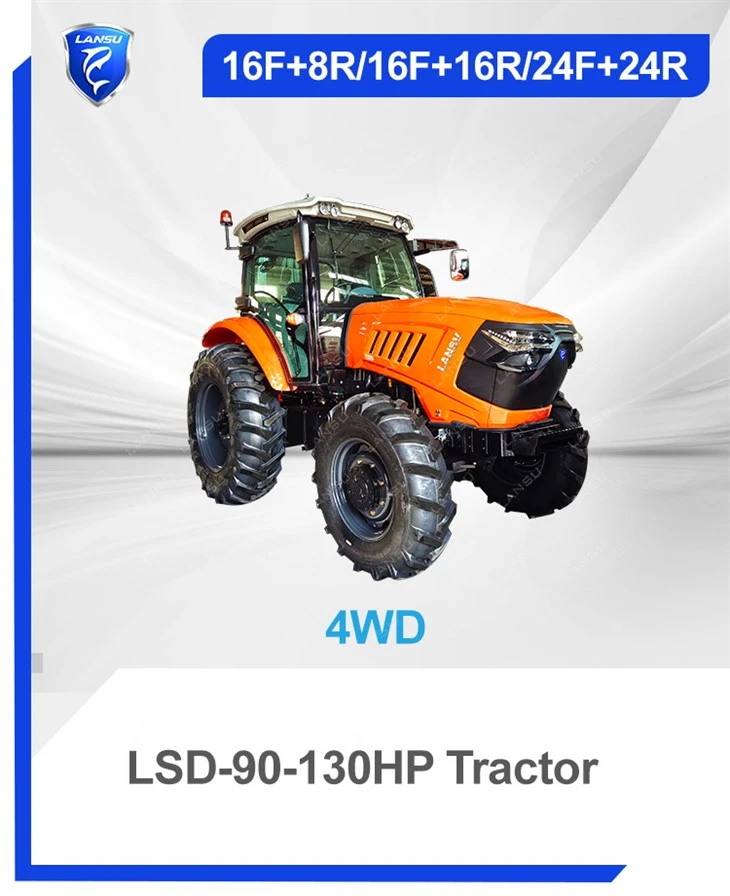 LSD -90-130 HP Farm barato 4WD 4x4 mini tractores agrícolas Agricultura