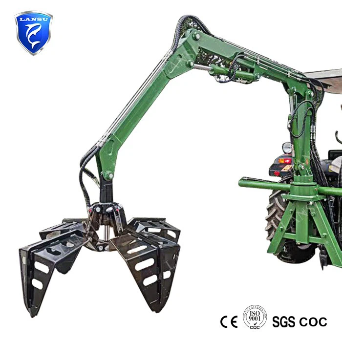 PTO Tractor FFB Grabber Producto Grúa para fruta de palma